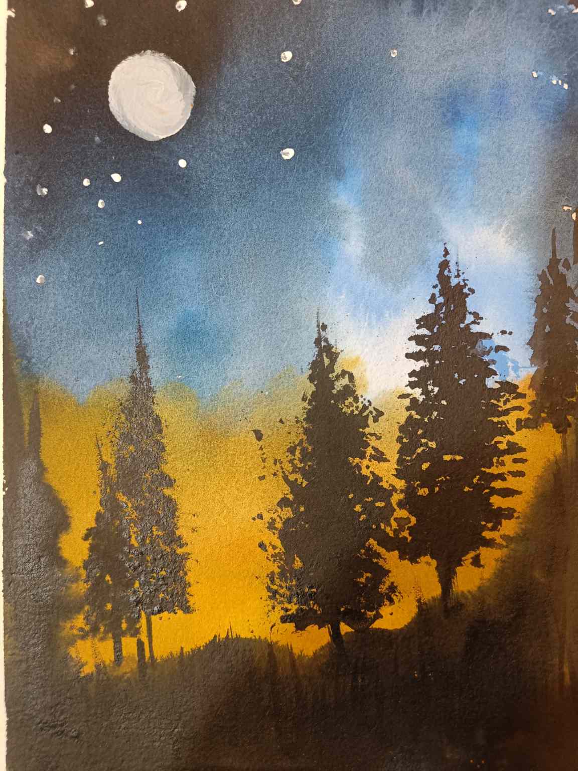 Moon in silence