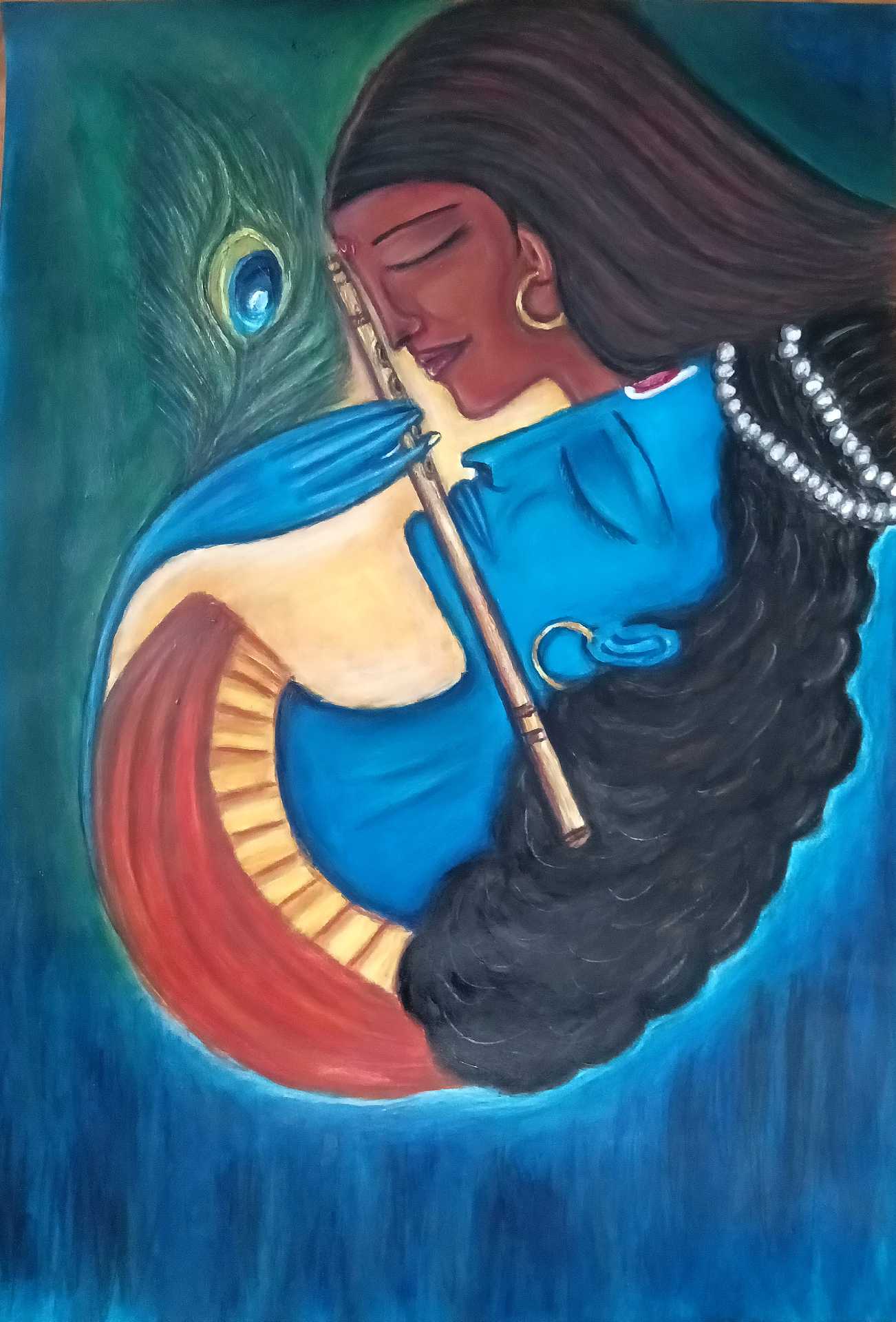 Radha Krishna painting