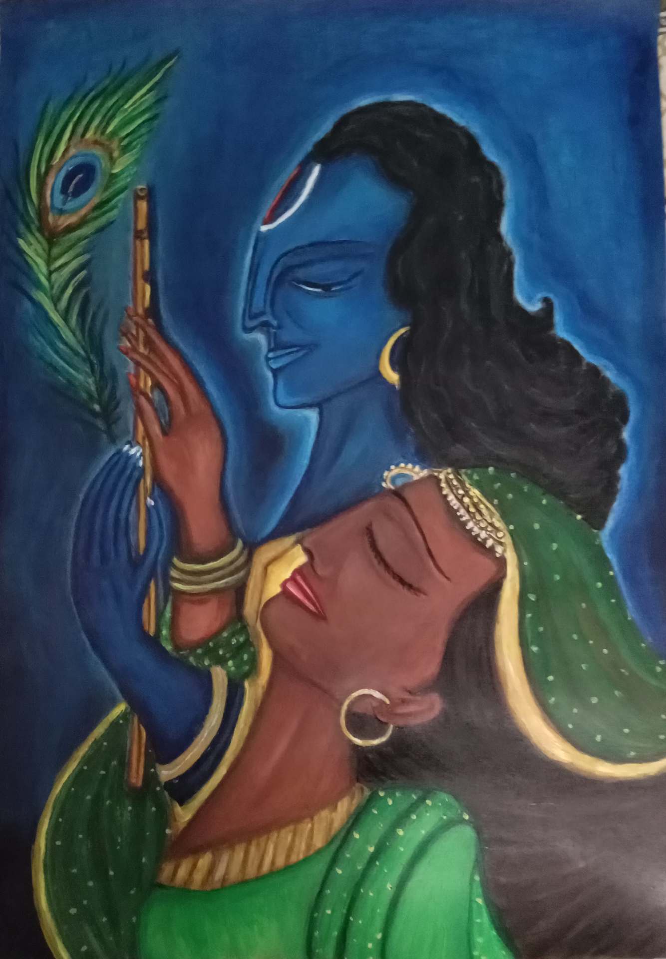 Radha Krishna painting 2