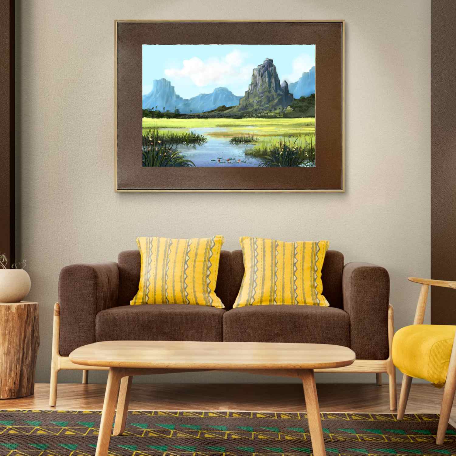 Artwork room view