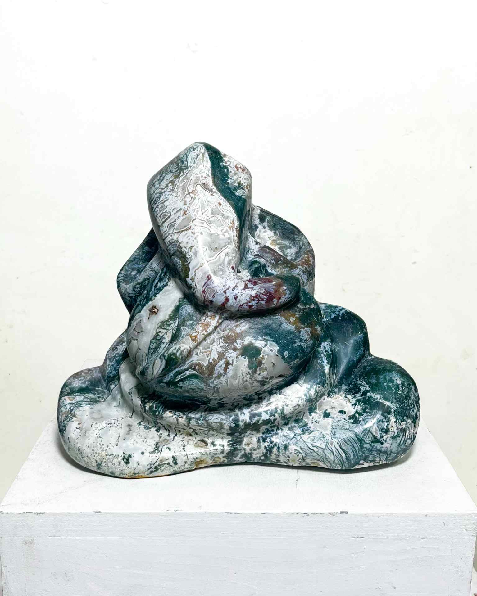 Modern Ganesha Gemstone Sculpture