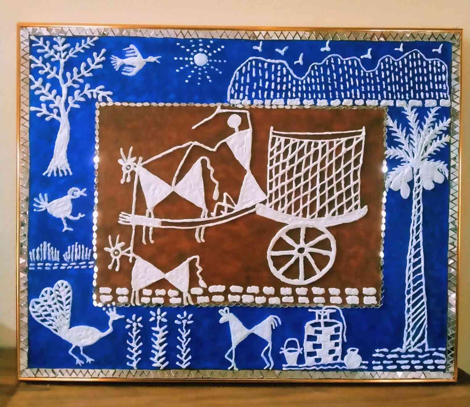 Village Life Explored : Warli Fusion Art