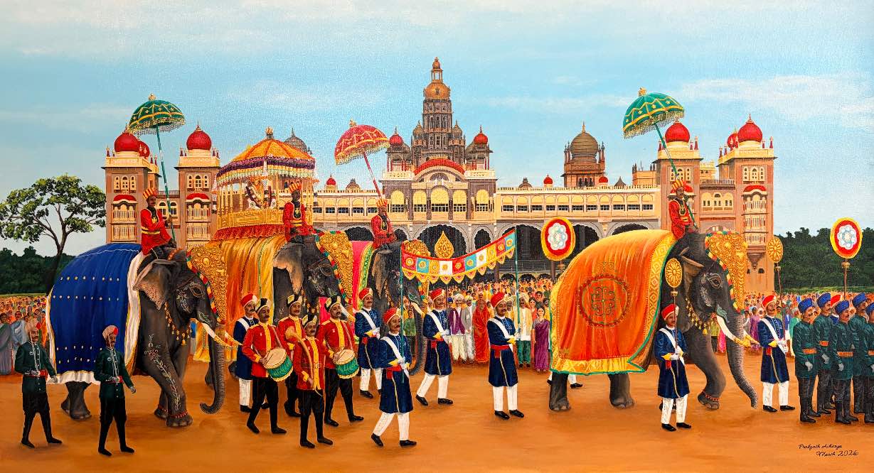 Mysore Dasara – Original Handmade Painting