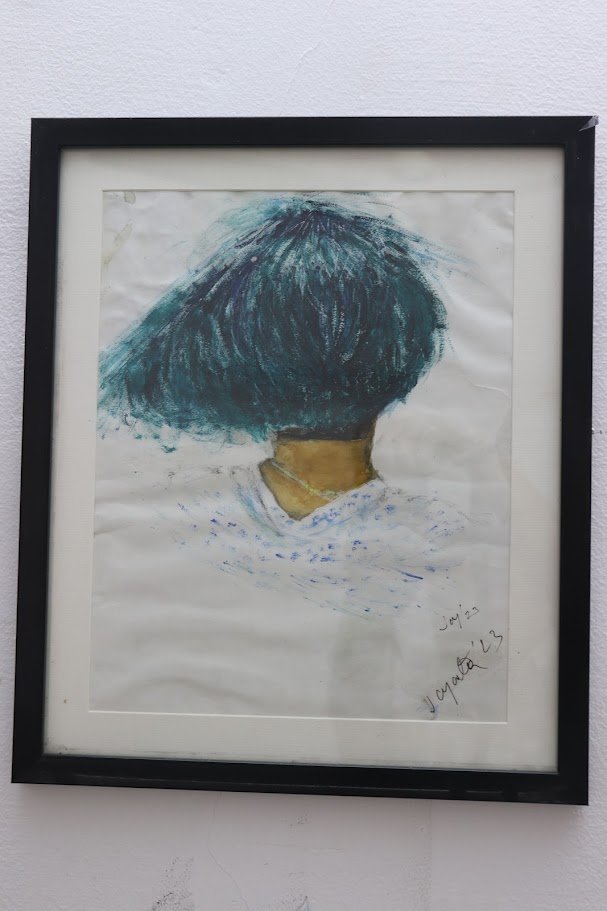Blue-Haired Woman