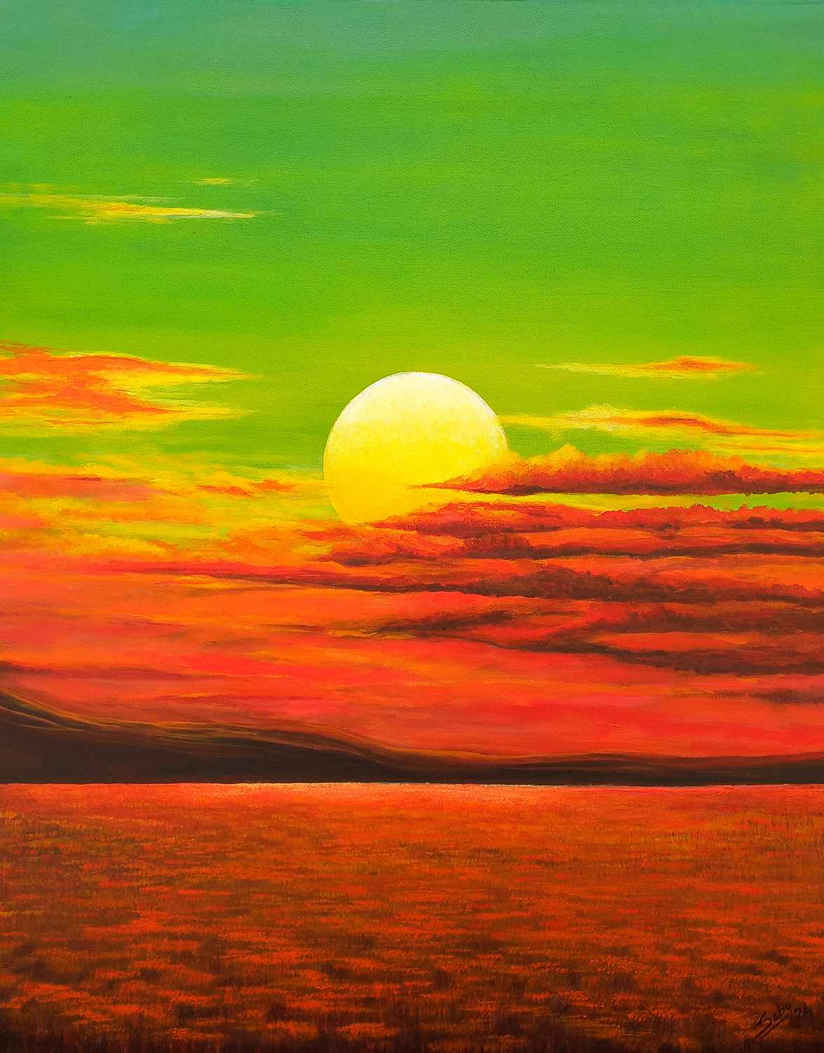 Horizon and the sun