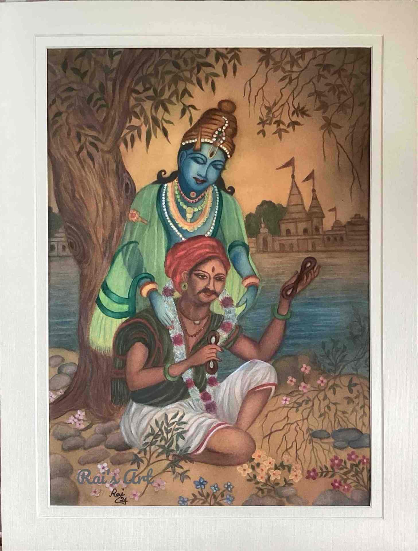 Lord Vishnu with devotee Chokhamela