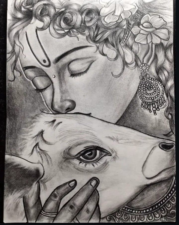 Shree krishna sketch