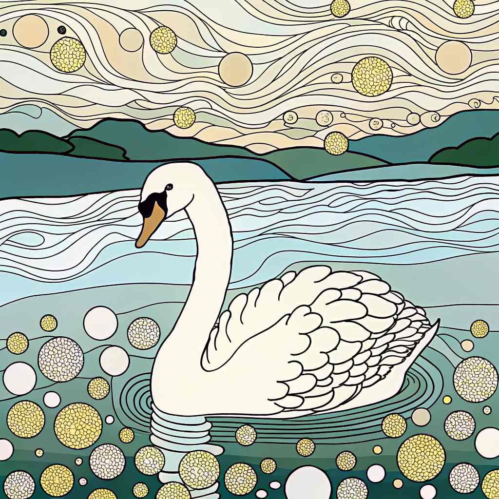 Golden Serenity Swan