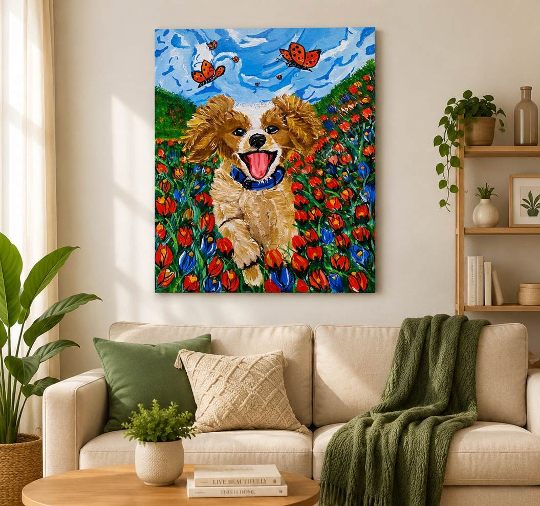 Artwork room view