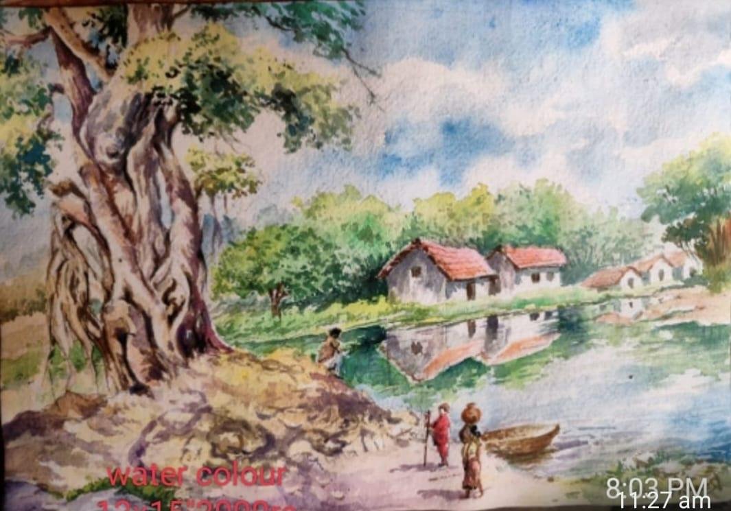 Village Pond near Mysuru